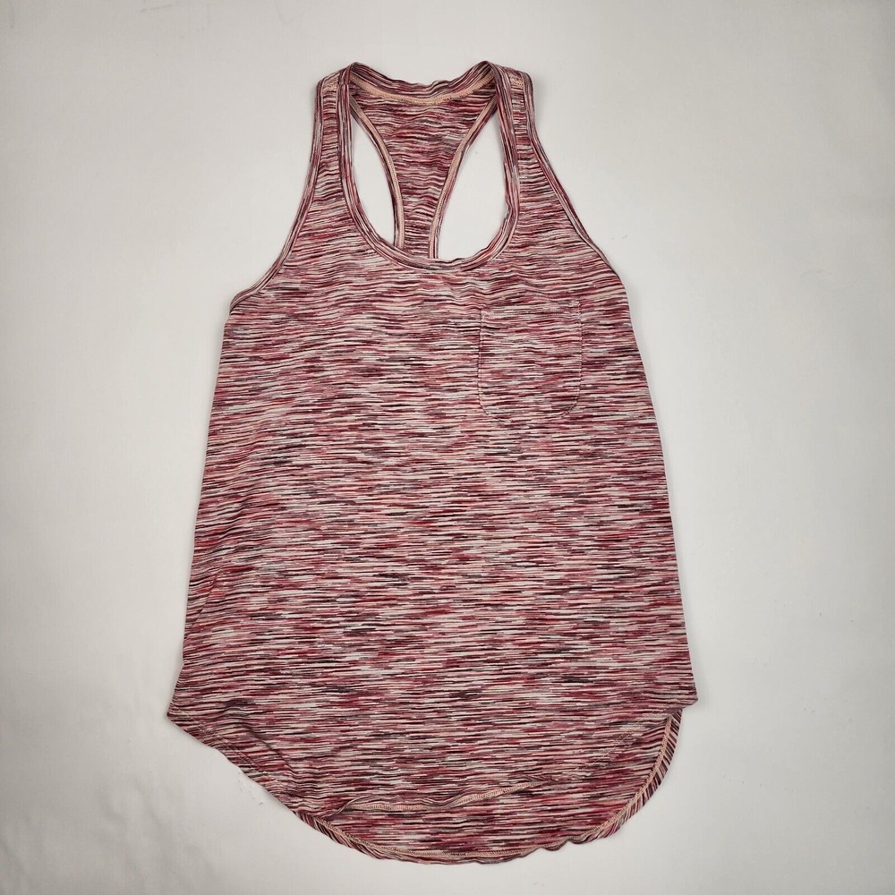 Lululemon Womens Pink Sleeveless Racerback Activewear Tank Top Size Small